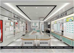 眼镜店装修设计展柜定制，如何合理装饰眼镜店。