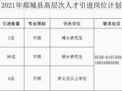 【鼎成教育】郯城事业单位人才引进公告发布