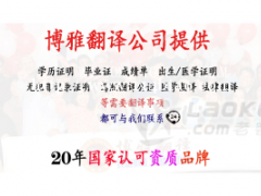 财务报告、财审计报告翻译专家-上海博雅翻译公司-二十年品牌翻