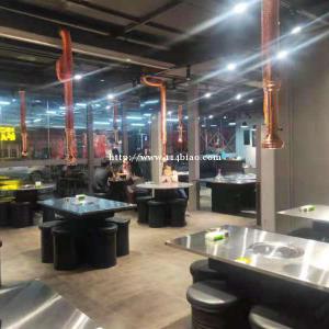 凤烤肉店排烟管道设计安装，油烟净化器安装无烟