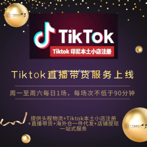 Tiktok 直播代运营服务