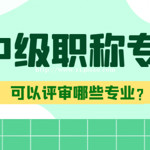 2022年湖北中级工程师职称可以评哪些专业？