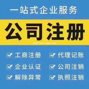 创业全包价（工商代办，0元注册，提供地址，记账报税）