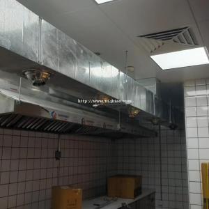 南海区港式茶餐厅厨房不锈钢烟罩定制厨房抽油烟风机维修改效果