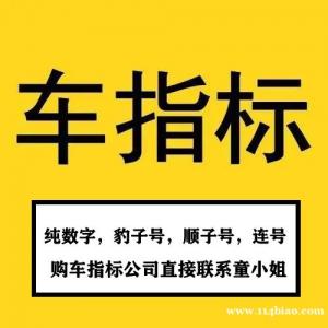 转让北京一拖四和一拖六车指标公司有纯数字车号