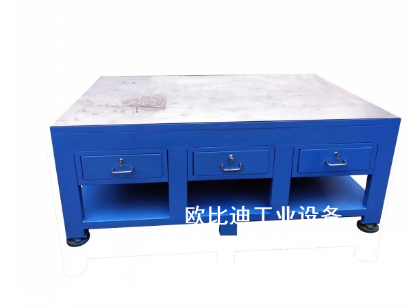 钳工工作桌 50厚复合板装配台 钳工车间工作台