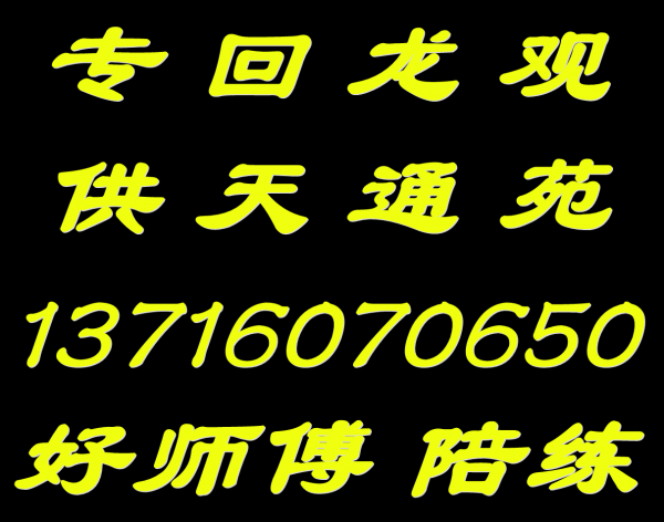 天通苑陪练公司