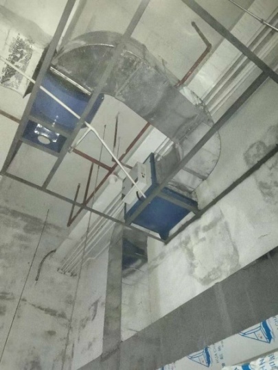 中山市大医院专业抽风机维修改效果厨房排烟安装工程