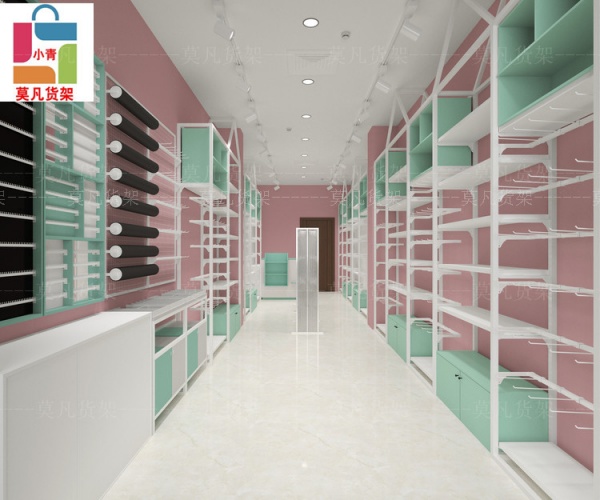 铜川百货店展柜空间设计、饰品货架展示道具升级