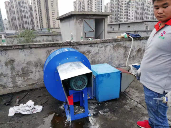 天河区排油烟系统油烟管道制作烧烤排油烟风机净化器安装