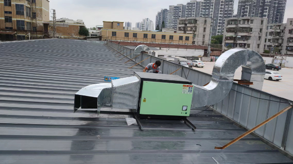 肇庆市烤肉新风系统通风管道排烟风机净化器