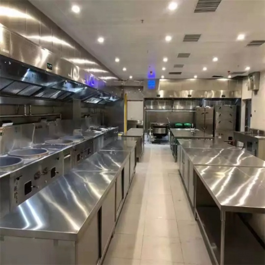 南山餐厅打荷操作台不锈钢双头炒炉节能厨具全套批发定做厂家