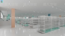 精品百货店道具展示架怎么规划-莫凡货架厂家批发